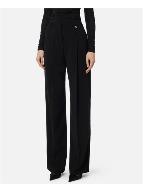 CREPE FABRIC TROUSERS ELISABETTA FRANCHI | PA16761E2110 nero